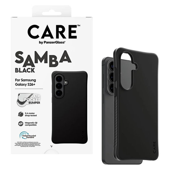 Custodia Samba con QI per Samsung Galaxy S26+, Nero, PanzerGlass