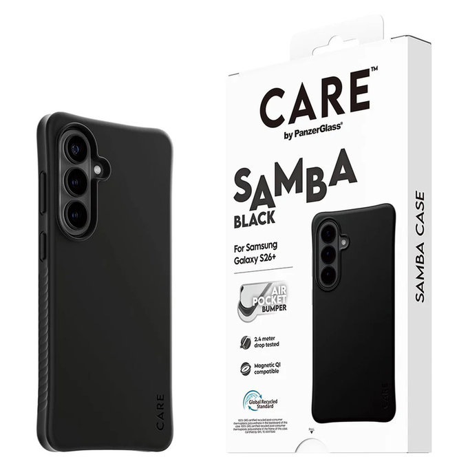 Custodia Samba con QI per Samsung Galaxy S26+, Nero, PanzerGlass