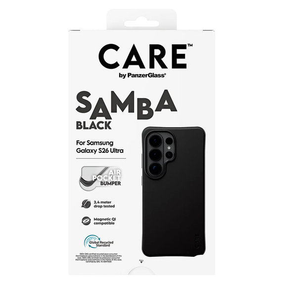 Custodia Samba con QI per Samsung Galaxy S26 Ultra, Nero, PanzerGlass