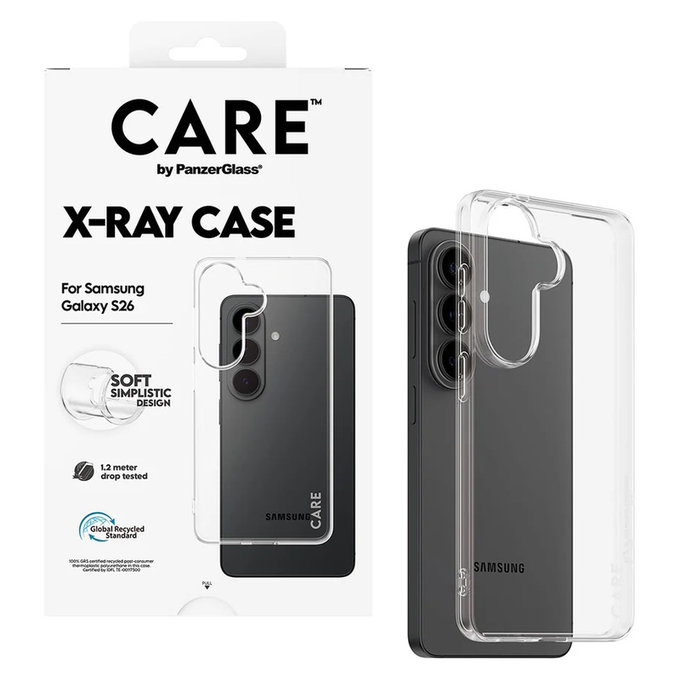 Custodia X-Ray per Samsung Galaxy S26, Trasparente, PanzerGlass
