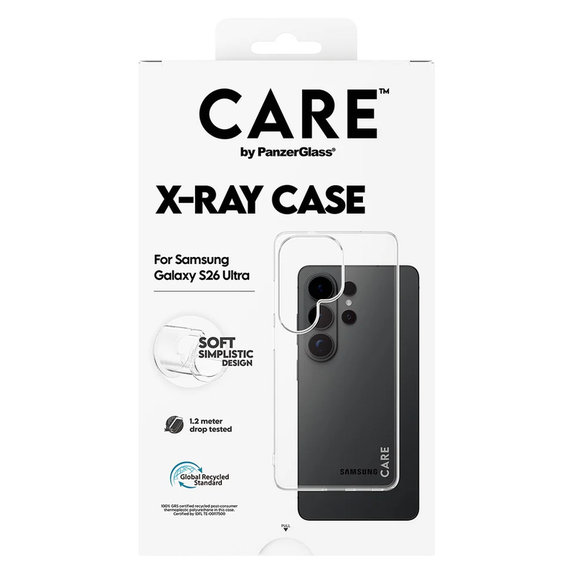 Custodia X-Ray per Samsung Galaxy S26 Ultra, Trasparente, PanzerGlass