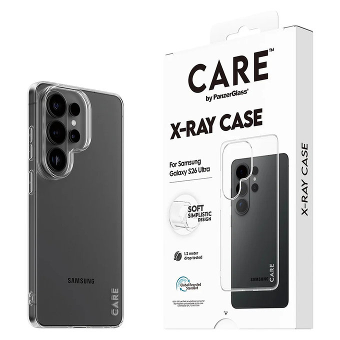Custodia X-Ray per Samsung Galaxy S26 Ultra, Trasparente, PanzerGlass