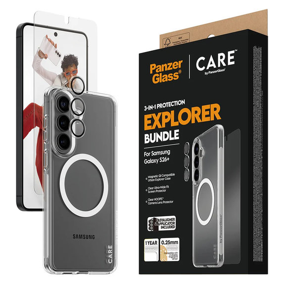 Bundle Explorer 3-in-1 per Samsung Galaxy S26+, PanzerGlass