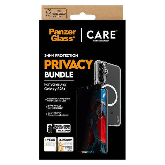 Bundle Privacy 3-in-1 per Samsung Galaxy S26+, PanzerGlass