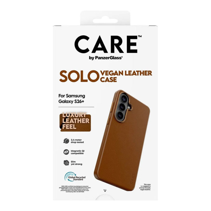Custodia Solo per Samsung S26+, Marrone, CARE