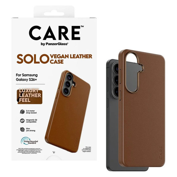 Custodia Solo per Samsung S26+, Marrone, CARE