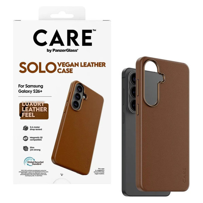 Custodia Solo per Samsung S26+, Marrone, CARE