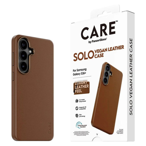 Custodia Solo per Samsung S26+, Marrone, CARE