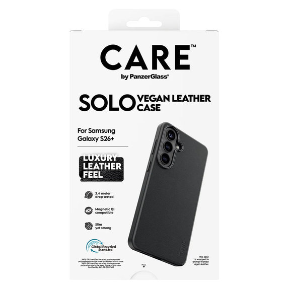 Custodia Solo per Samsung Galaxy S26+, Nero, PanzerGlass