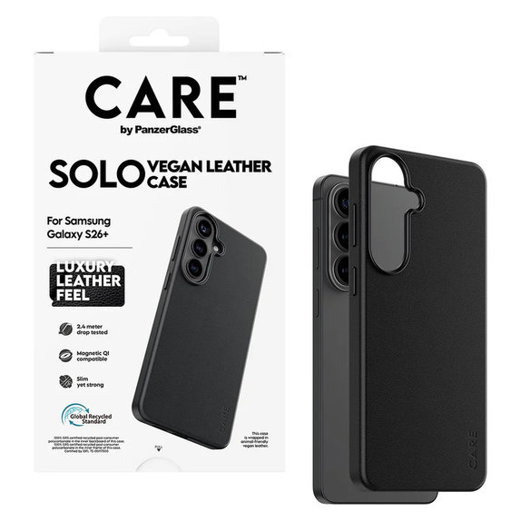 Custodia Solo per Samsung Galaxy S26+, Nero, PanzerGlass