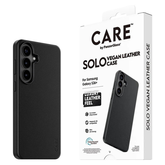 Custodia Solo per Samsung Galaxy S26+, Nero, PanzerGlass