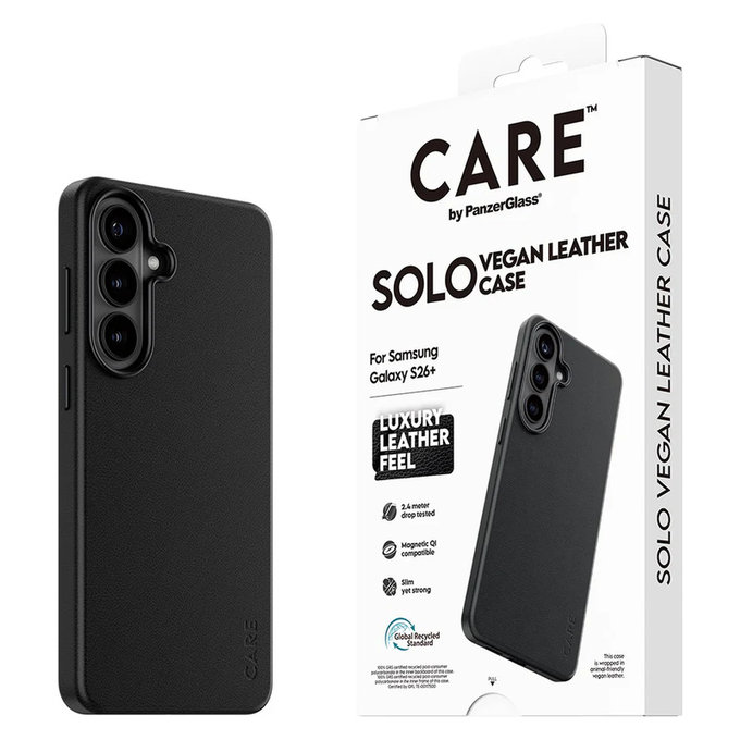 Custodia Solo per Samsung Galaxy S26+, Nero, PanzerGlass