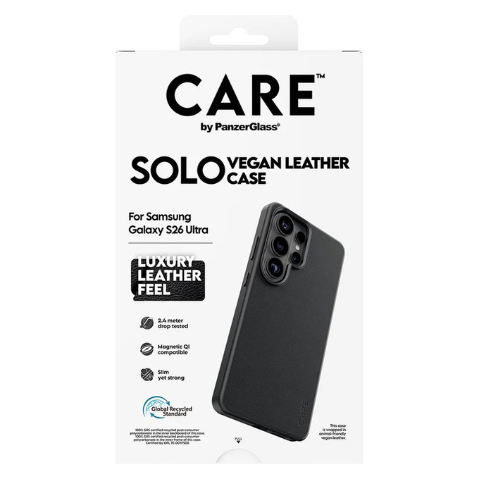 Custodia Solo per Samsung Galaxy S26 Ultra, Nero, PanzerGlass