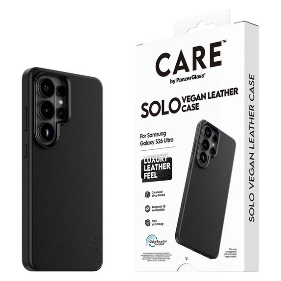 Custodia Solo per Samsung Galaxy S26 Ultra, Nero, PanzerGlass