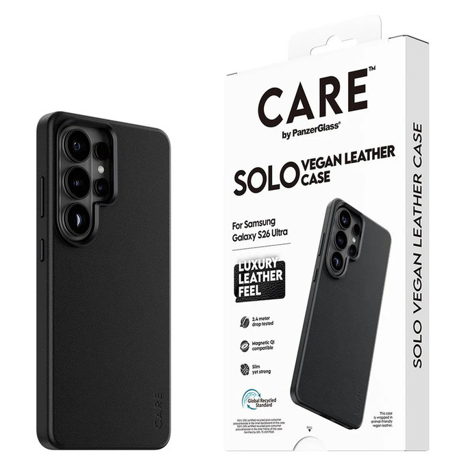 Custodia Solo per Samsung Galaxy S26 Ultra, Nero, PanzerGlass