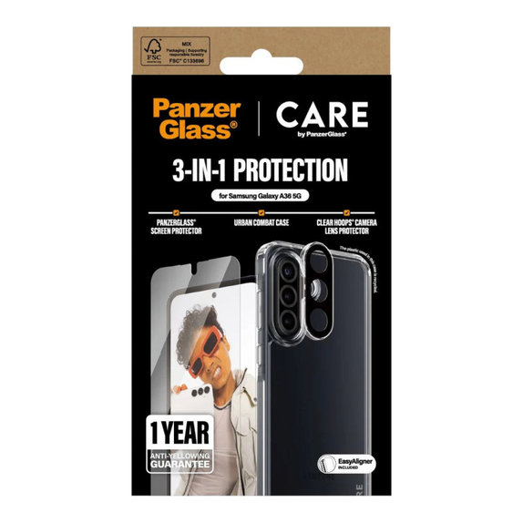 Bundle 3-in-1 per Samsung A36 5G, CARE