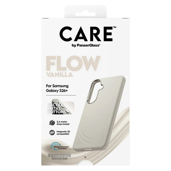 Custodia FLOW con QI per Samsung Galaxy S26+, Vanilla, PanzerGlass