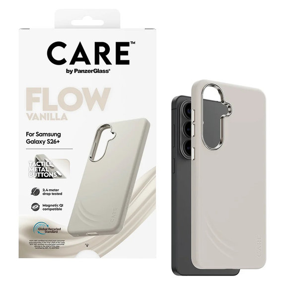 Custodia FLOW con QI per Samsung Galaxy S26+, Vanilla, PanzerGlass