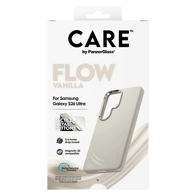 Custodia FLOW con QI per Samsung Galaxy S26 Ultra, Vanilla, PanzerGlass