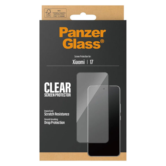 Vetro temperato UWF per Xiaomi 17, Nero, PanzerGlass