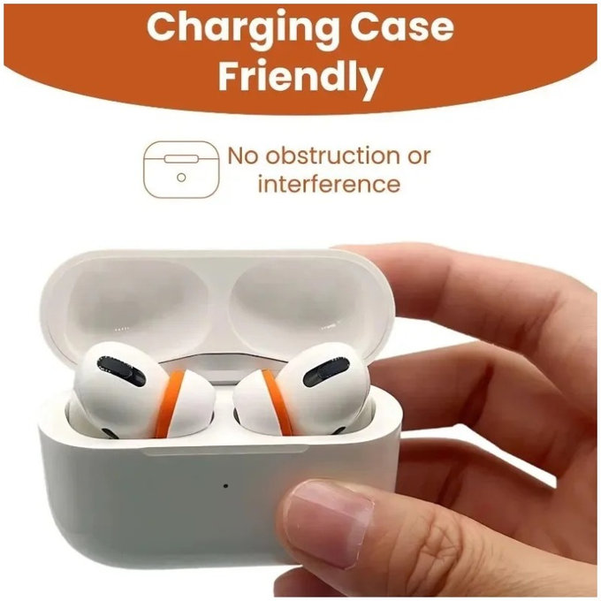 Punte auricolari di ricambio in silicone per AirPods 3 Pro, memory foam, set (L, M, S), bianco