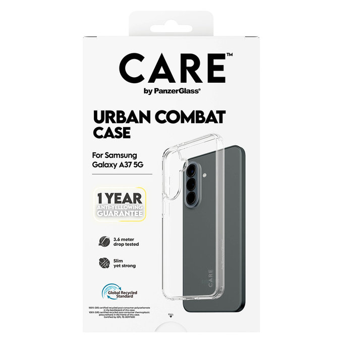 Custodia Urban Combat per Samsung Galaxy A37, Trasparente, PanzerGlass
