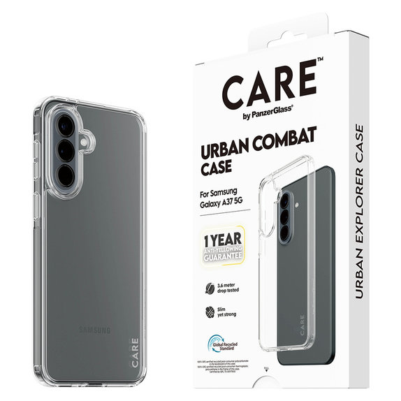 Custodia Urban Combat per Samsung Galaxy A37, Trasparente, PanzerGlass