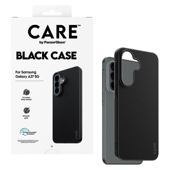 Custodia TPU per Samsung A37, Nero, CARE