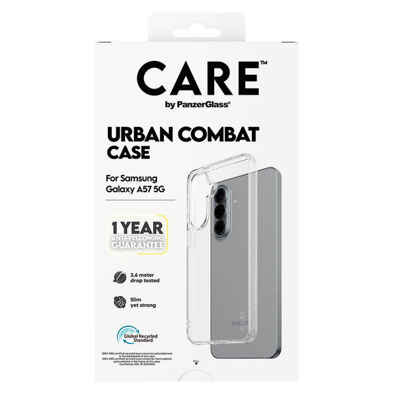 Custodia Urban Combat per Samsung Galaxy A57, Trasparente, PanzerGlass
