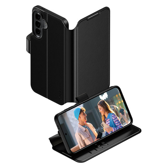 Custodia Wallet Kickstand per Samsung Galaxy A57, Nero, PanzerGlass