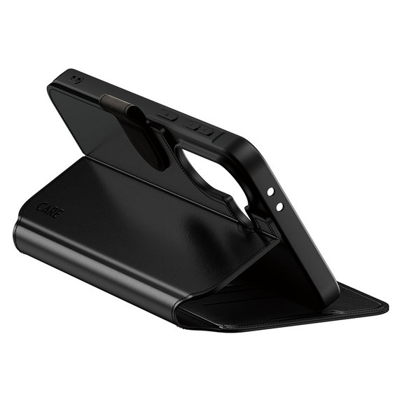 Custodia Wallet Kickstand per Samsung Galaxy A37, Nero, PanzerGlass
