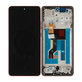 Schermo per Motorola Moto G86 5G, Vetro touch con cornice, Chrysanthemum, 5D68C30477, Genuine Service Pack