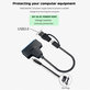 Adattatore USB 3.0 / USB-C a SATA per HDD/SSD da 2,5" e 3,5", con alimentatore