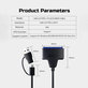 Adattatore USB 3.0 / USB-C a SATA per HDD/SSD da 2,5" e 3,5", con alimentatore