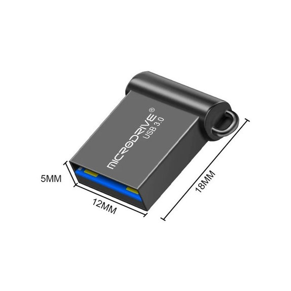 Chiavetta USB in metallo da 64 GB, USB 3.0, argento