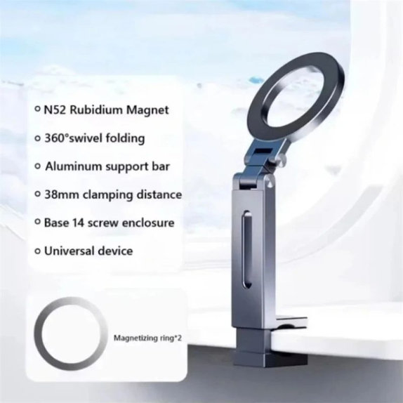 Supporto magnetico universale girevole per telefono, grigio
