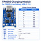 Modulo di ricarica TP4056 per batteria Li-ion 18650, USB-C, 1 A