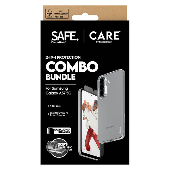 Bundle 2-in-1 per Samsung Galaxy A57, PanzerGlass