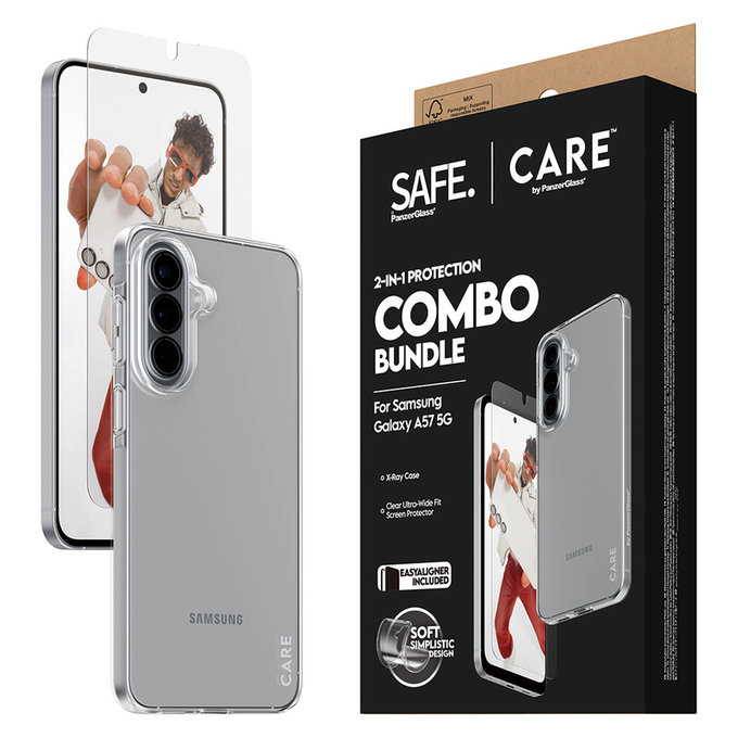 Bundle 2-in-1 per Samsung Galaxy A57, PanzerGlass