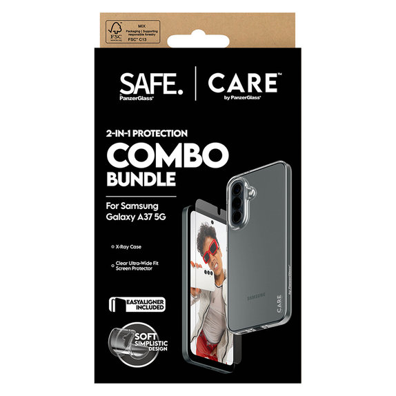 Bundle 2-in-1 per Samsung Galaxy A37, PanzerGlass