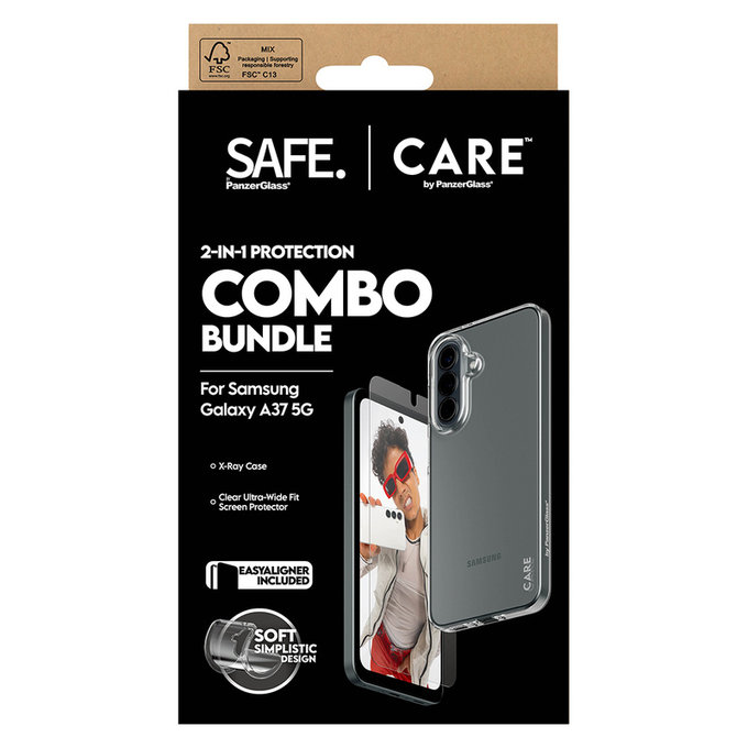 Bundle 2-in-1 per Samsung Galaxy A37, PanzerGlass