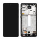 Schermo per Samsung A52 5G A526B, A52s 5G A528B, Awesome Black, Vetro touch con cornice