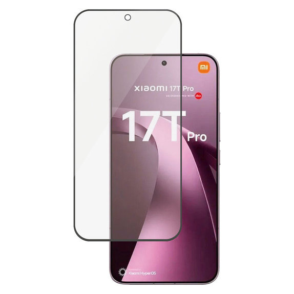 Vetro temperato UWF per Xiaomi 17T Pro, Nero, PanzerGlass