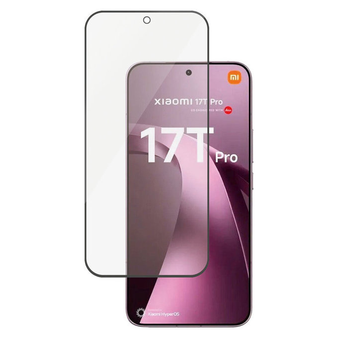 Vetro temperato UWF per Xiaomi 17T Pro, Nero, PanzerGlass
