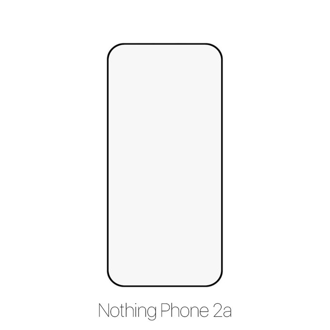 Vetro temperato FullCover per Nothing Phone (2a), FixPremium