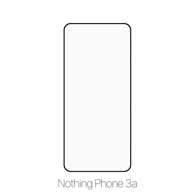 Vetro temperato FullCover per Nothing Phone (3a), FixPremium