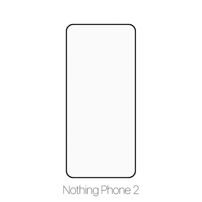 Vetro temperato FullCover per Nothing Phone 2, FixPremium