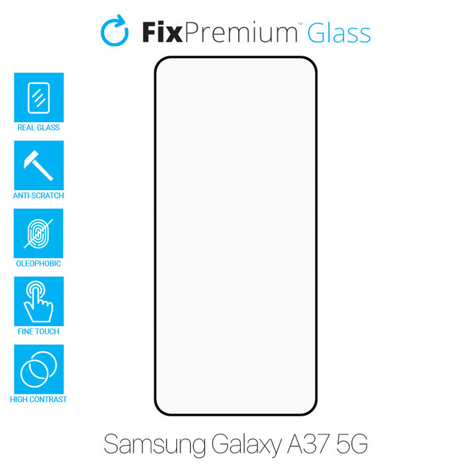 Vetro temperato FullCover per Samsung Galaxy A37 5G, FixPremium