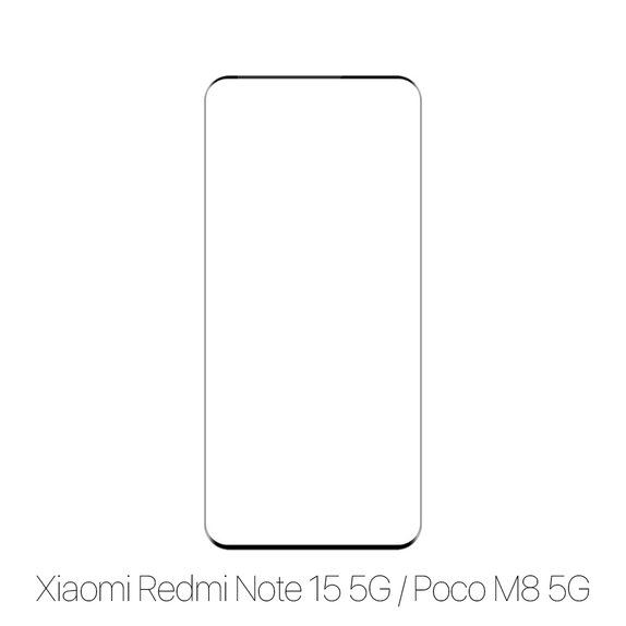 Vetro temperato FullCover per Xiaomi Redmi Note 15 5G, Poco M8 5G, FixPremium