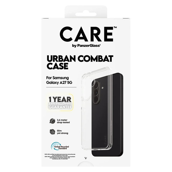 Custodia Urban Combat per Samsung Galaxy A27, Trasparente, PanzerGlass